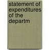 Statement Of Expenditures Of The Departm by United States. Congress. House