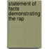 Statement Of Facts Demonstrating The Rap