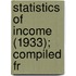 Statistics Of Income (1933); Compiled Fr