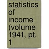 Statistics Of Income (Volume 1941, Pt. 1 door United States. Service