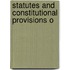Statutes And Constitutional Provisions O