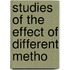 Studies Of The Effect Of Different Metho