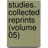 Studies. Collected Reprints (Volume 05) door S. Otho S.a. Sprague Memorial Institute