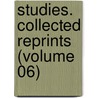 Studies. Collected Reprints (Volume 06) door S. Otho S.a. Sprague Memorial Institute