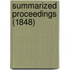 Summarized Proceedings (1848) door American Association for the Science