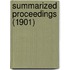 Summarized Proceedings (1901)