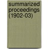 Summarized Proceedings (1902-03) by American Association for the Science