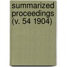 Summarized Proceedings (V. 54 1904) door American Association for the Science
