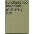Sunday-School Essentials; What Every Sun