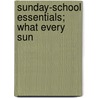 Sunday-School Essentials; What Every Sun door Wells