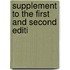 Supplement To The First And Second Editi