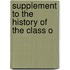 Supplement To The History Of The Class O