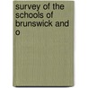 Survey Of The Schools Of Brunswick And O by United States. Bureau Of Education