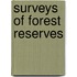 Surveys Of Forest Reserves