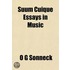 Suum Cuique Essays In Music