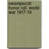 Swampscott Honor Roll, World War 1917-19