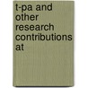 T-Pa And Other Research Contributions At by Diane Pennica