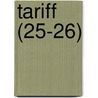 Tariff (25-26) by United States. Congress. Finance