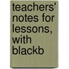 Teachers' Notes For Lessons, With Blackb door British Commercial Gas Association