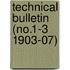 Technical Bulletin (No.1-3 1903-07)