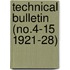 Technical Bulletin (No.4-15 1921-28)