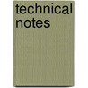 Technical Notes door University Of Illinois Aeronautics
