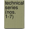 Technical Series (Nos. 1-7) by United States. Entomology
