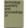 Technology Quarterly And Proceedings Of door Massachusetts Institute of Arts