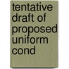 Tentative Draft Of Proposed Uniform Cond door George Gleason Bogert