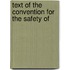Text Of The Convention For The Safety Of