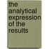 The Analytical Expression Of The Results