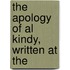 The Apology Of Al Kindy, Written At The