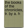 The Books Of The Chronicles, Tr. By A. H door Carl Friedrich Keil