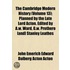 The Cambridge Modern History (Volume 13)