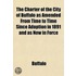 The Charter Of The City Of Buffalo As Am