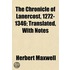 The Chronicle Of Lanercost, 1272-1346; T