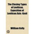 The Closing Types Of Leviticus, Expositi