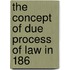 The Concept Of Due Process Of Law In 186