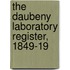 The Daubeny Laboratory Register, 1849-19