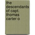 The Descendants Of Capt. Thomas Carter O