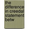 The Difference In Creedal Statement Betw door W.T. Dale