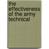 The Effectiveness Of The Army Technical door A.C. Damask