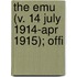 The Emu (V. 14 July 1914-Apr 1915); Offi