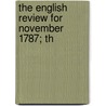 The English Review For November 1787; Th door John Adams Library Brl