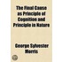 The Final Cause As Principle Of Cognitio