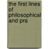 The First Lines Of Philosophical And Pra