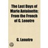 The Last Days Of Marie Antoinette; From