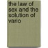 The Law Of Sex And The Solution Of Vario