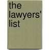 The Lawyers' List door Unknown Author