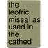 The Leofric Missal As Used In The Cathed